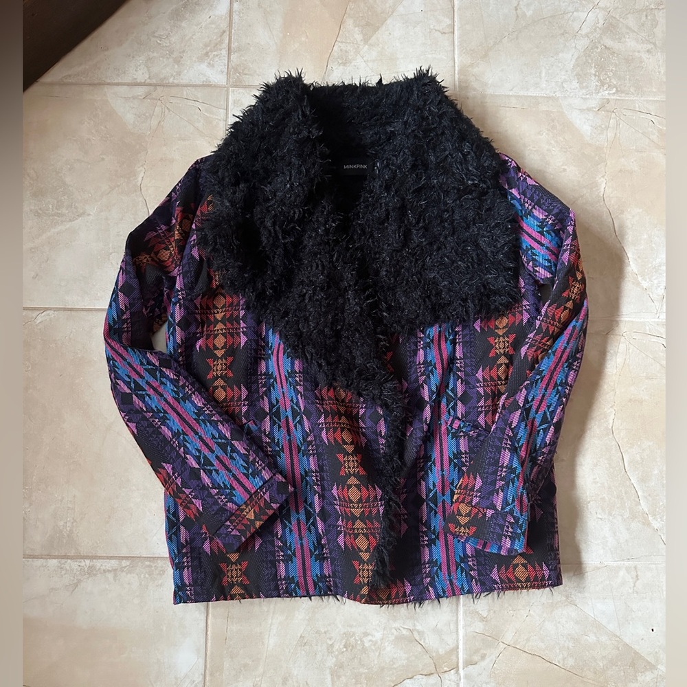 MINKPINK Boho Multicoloured Jacket (US S)